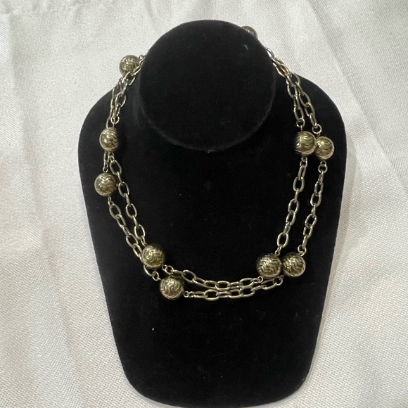 Premier Designs Jewelry - New Premier‎ Design Gold toned Chevron Beaded Necklace